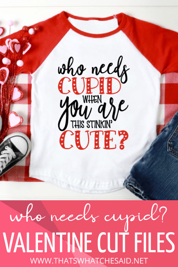 Who needs Cupid Valentine's Day shirt Pin