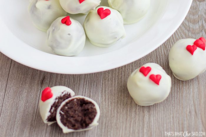 Close up Oreo Truffles