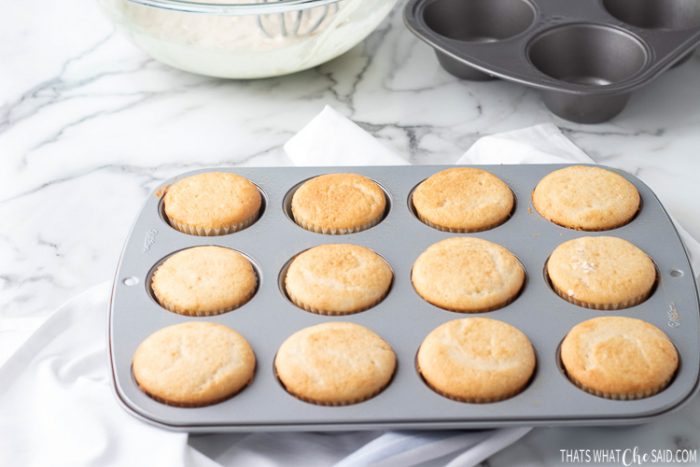 baked cupcakes in a muffin tin