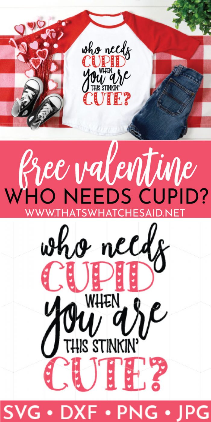 Who needs Cupid Valentine's Day shirt Pin with graphic design