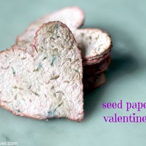 Seed Paper in Heart Shapes