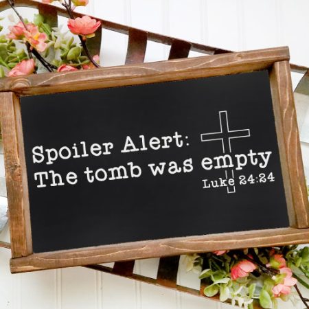Vertaical shot of chalkboard sign with vintage basket