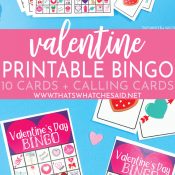 Free Printable Valentine Bingo