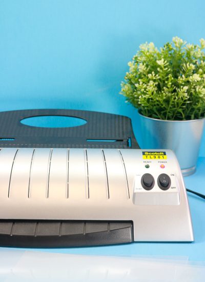 Home Laminator with small house plant - Vertical