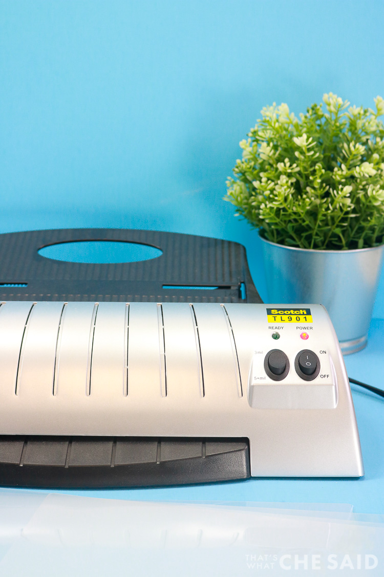 Home Laminator with small house plant - Vertical