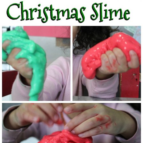 Red and Green Christmas Slime