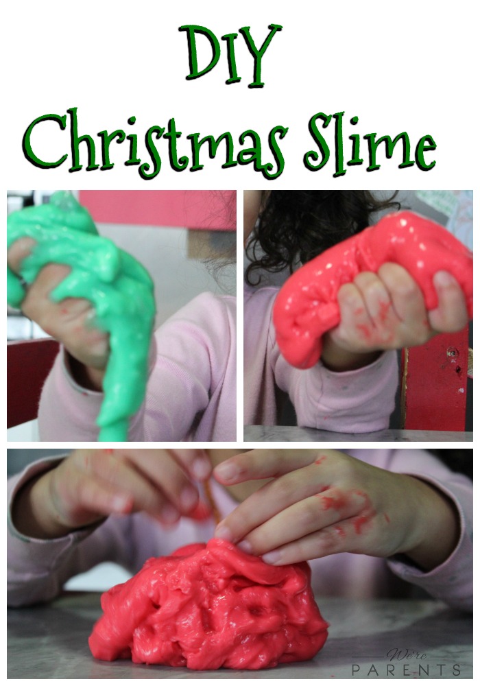Red and Green Christmas Slime