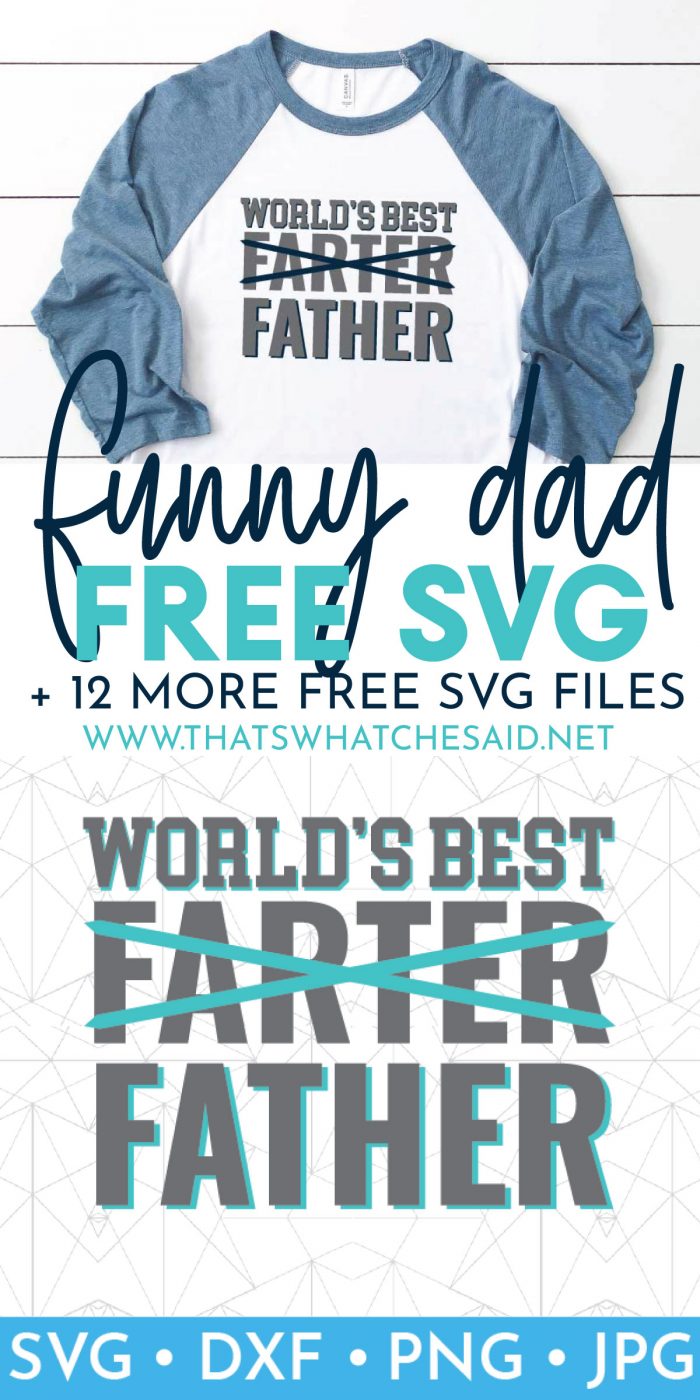 Long Pin, image of finished t-shirt on top with illustration of the SVG vector file on the bottom with words for the pin image separating the two