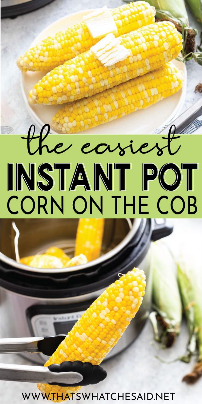 Instant Pot Corn on the cob pin