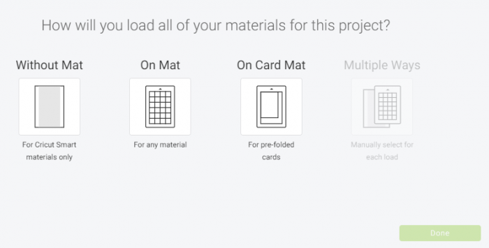 If using Joy, Select how your material will feed into the machine