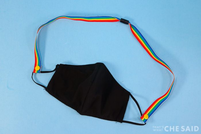 Rainbow Ribbon Lanyard for Face Mask - Horizontal