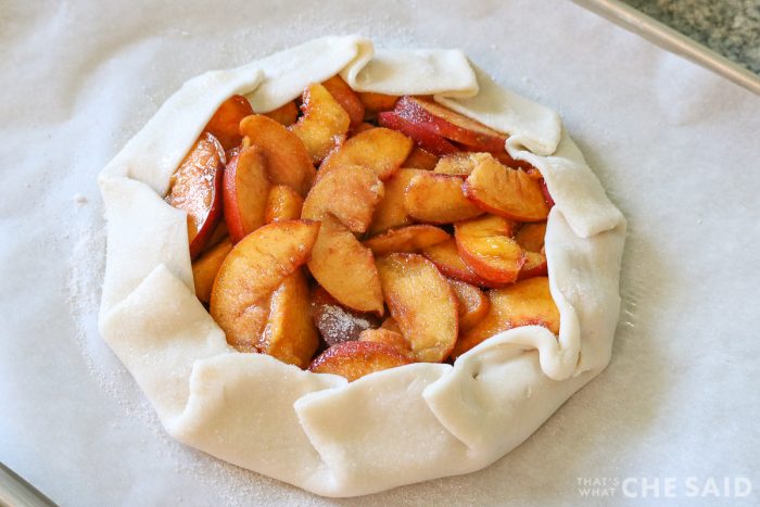 galette with sugar sprinkled