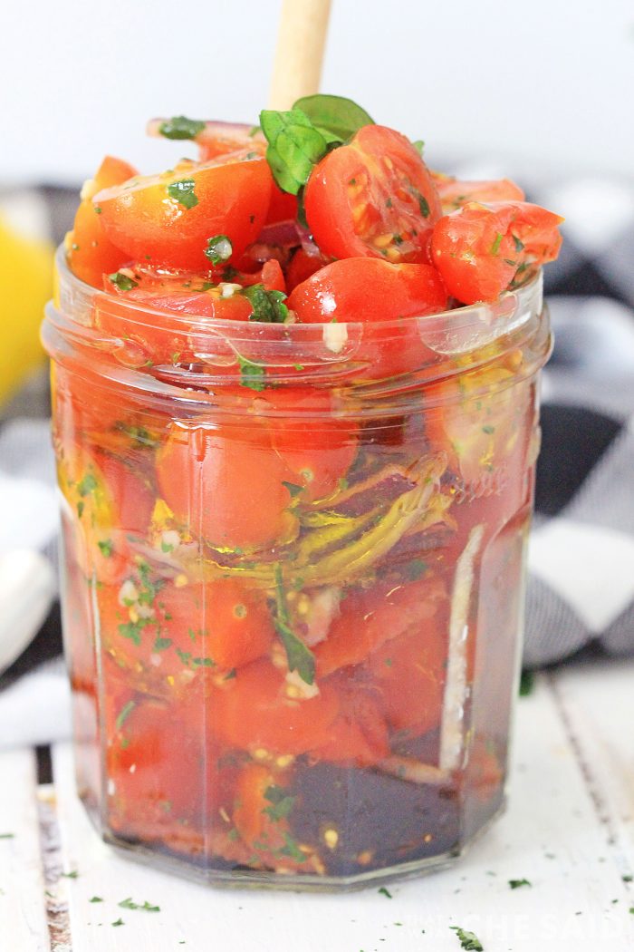 Jar full of tomato Relish