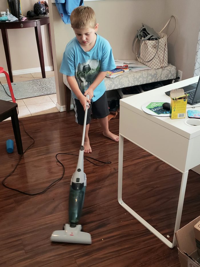 6 year old using Bissell 3-in-1 vaccum