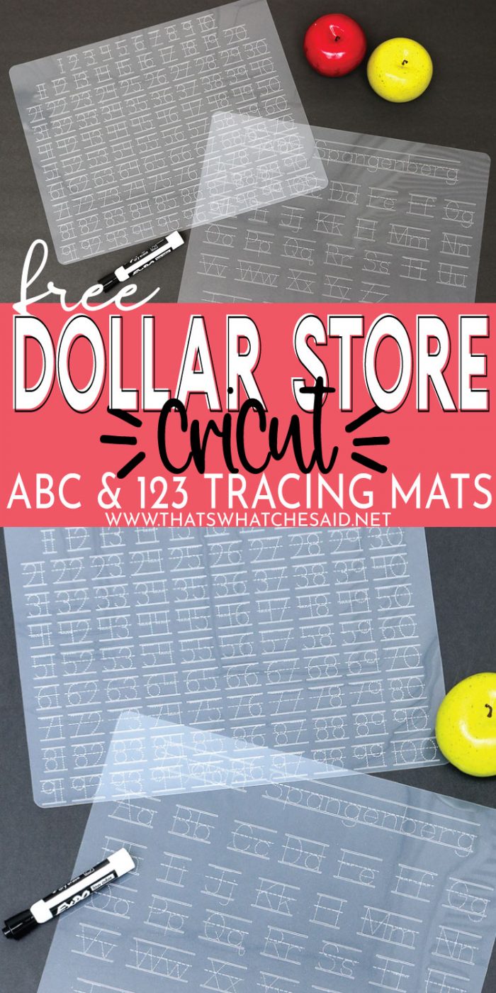 Cricut Engraving Tool Project - Whiteboard Learning Mat [Free Cut