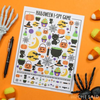 Halloween I Spy Free Printable – That's What {Che} Said...