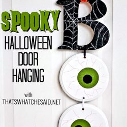 Boo Door Hanging with Words for Pinterest