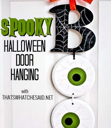 Boo Door Hanging with Words for Pinterest