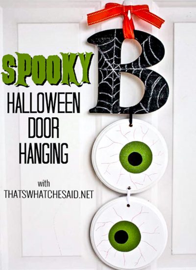 Boo Door Hanging with Words for Pinterest