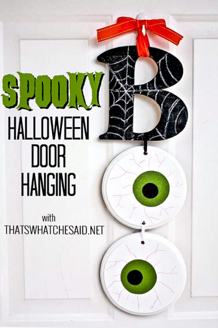 Boo Door Hanging with Words for Pinterest