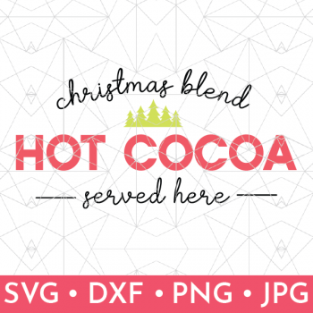 vector depiction of svg file christmas blend hot cocoa served here