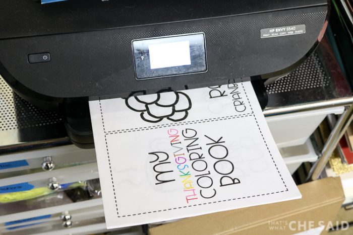 printing free thanksgiving coloring pages on an HP Envy printer