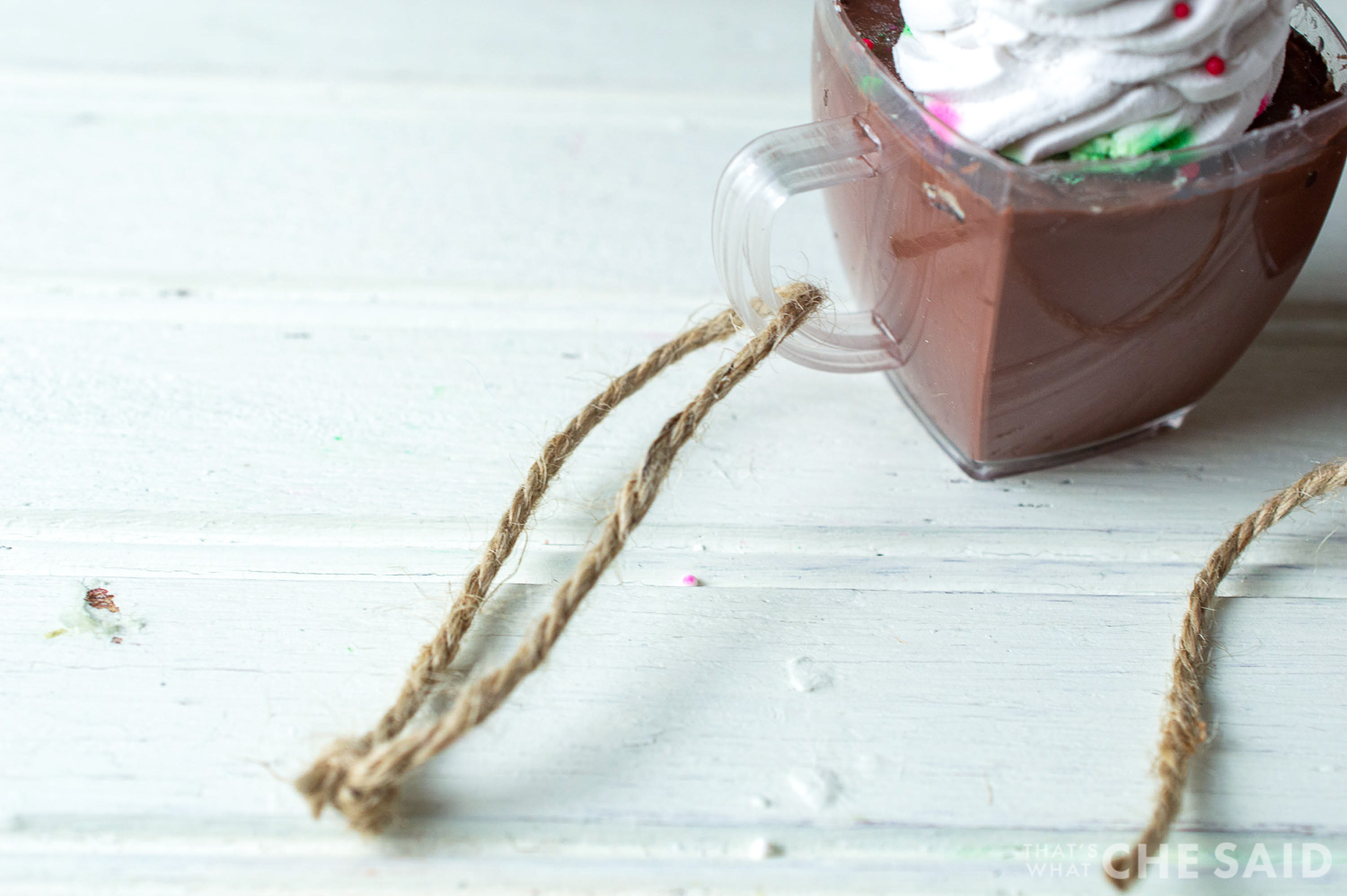 adding a string to hang ornament