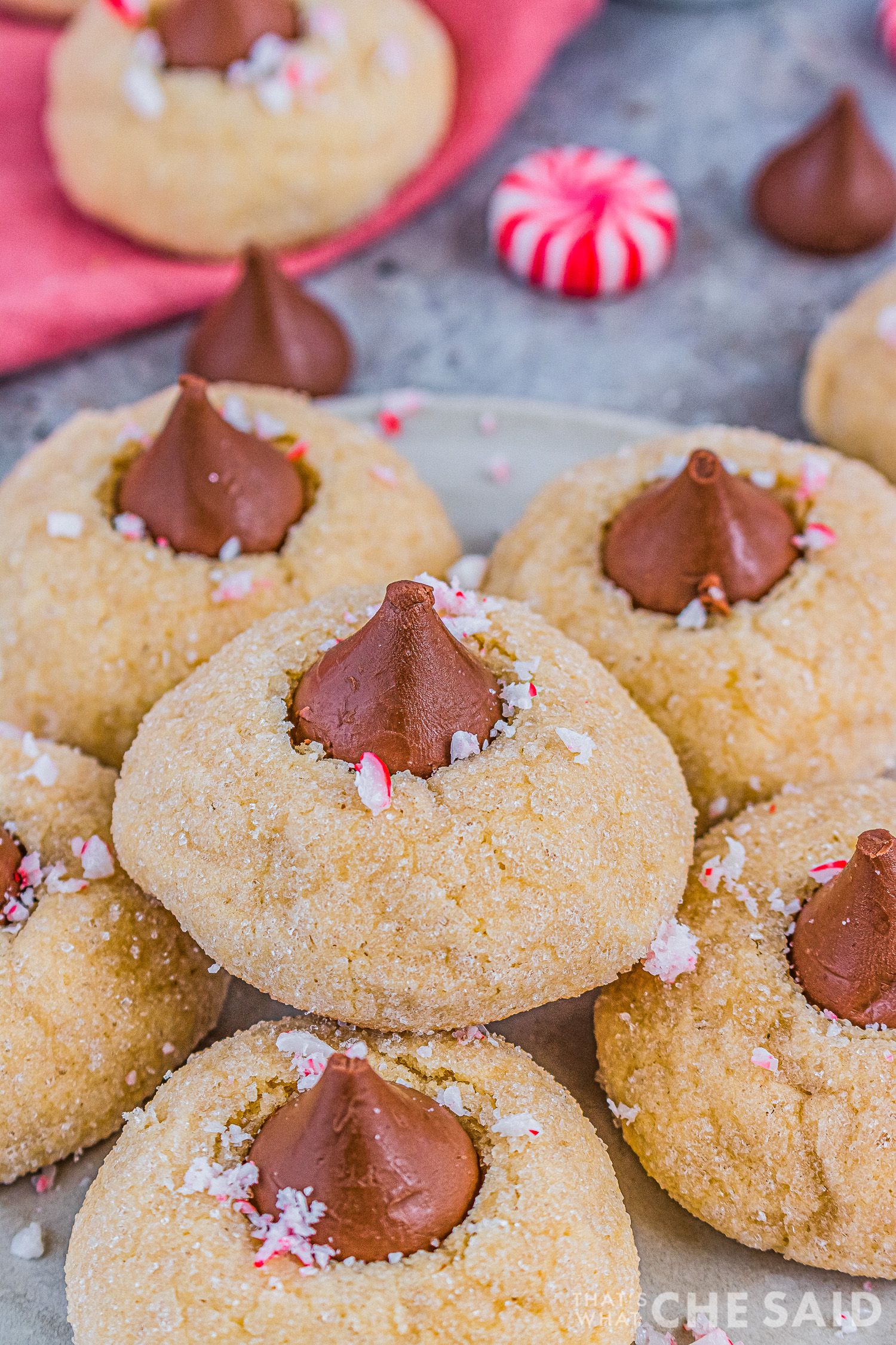 Close up of cookies on a plate