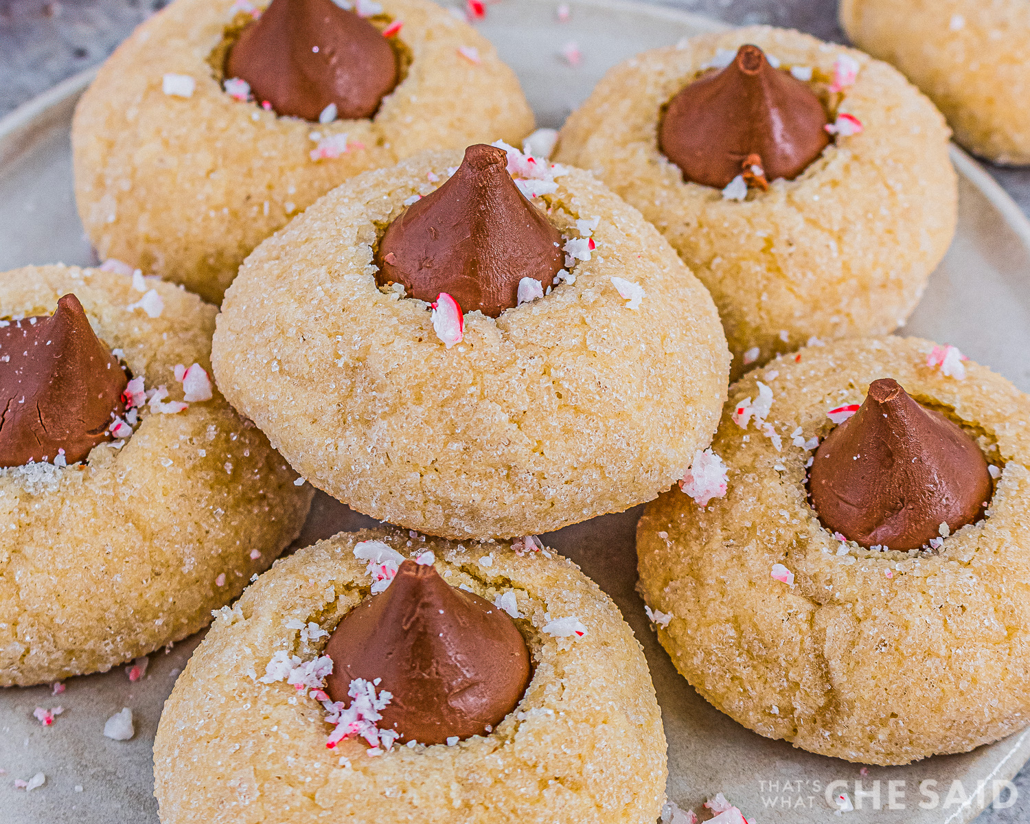 Peppermint Kiss Cookies That's What {Che} Said...