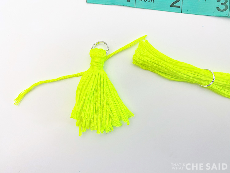 Making a tassel earring