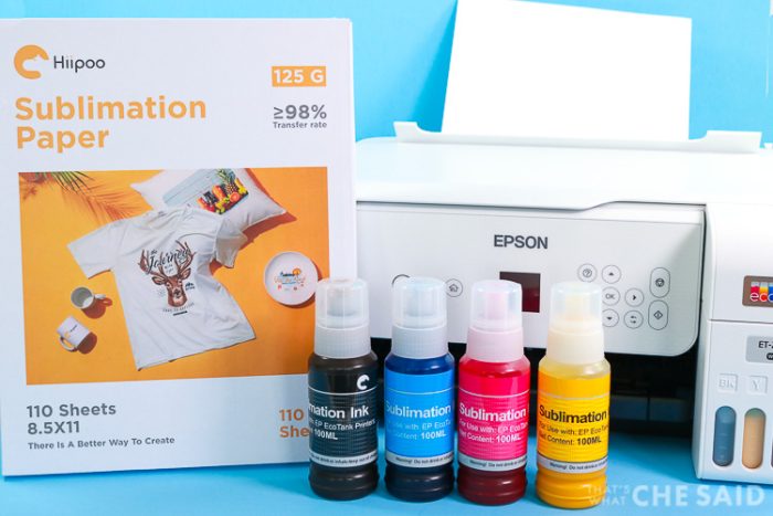 Sublimation paper, converted sublimation printer and Sublimation Ink