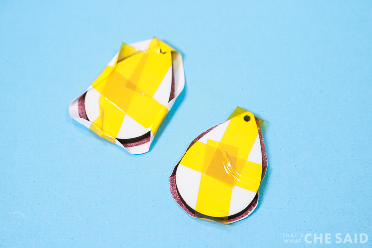 EArrings with tape