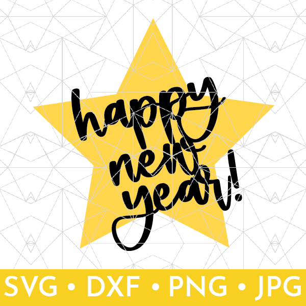 Shop listing for Star Happy New Year SVG