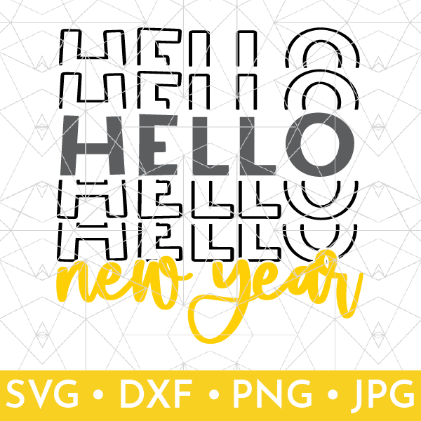 Shop listing for Hello New Year SVG