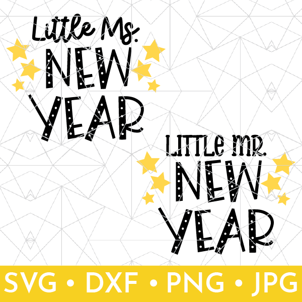Shop listing for Mr. Ms New Year SVG