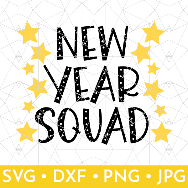 Shop listing for New Year Squad SVG