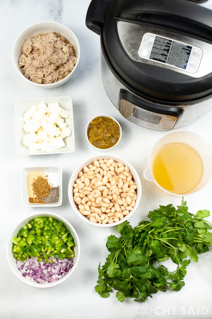 Instant Pot White chicken Chili Ingredients