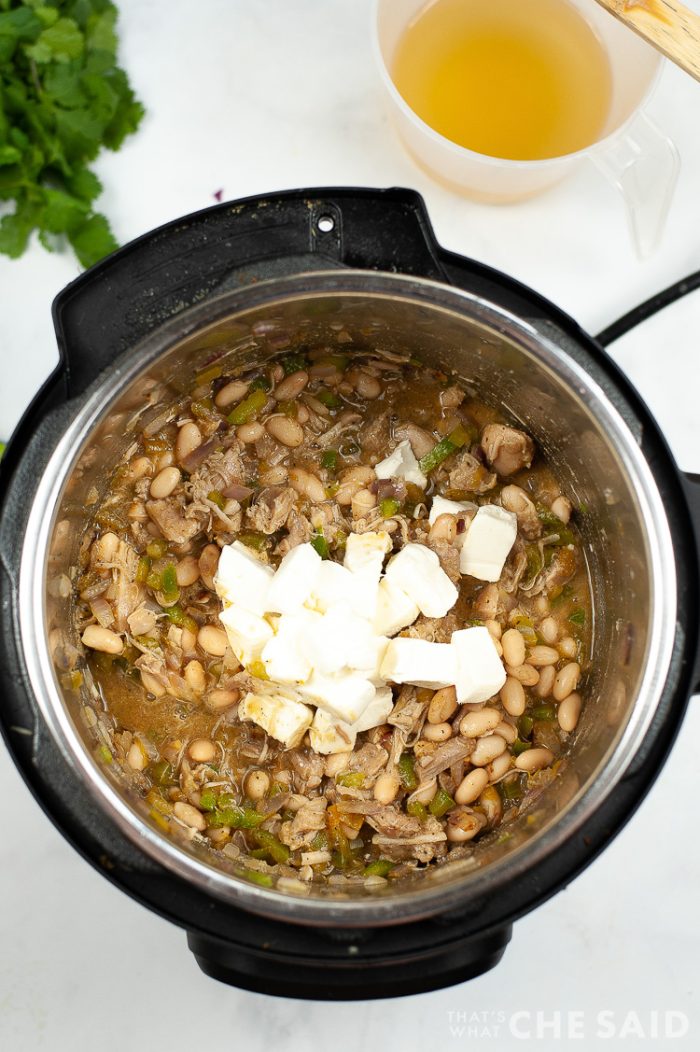 Adding Cream cheese to chili