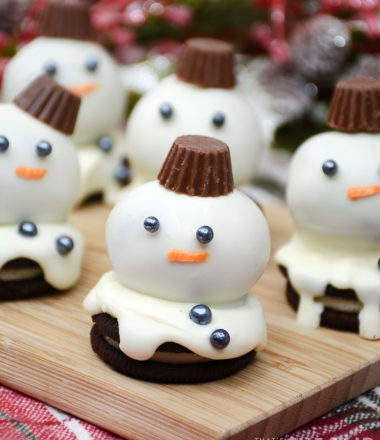 Oreo Truffle Melting Snowman Featured Image