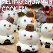 Melting Snowman Cookies with Oreo Truffles Pin