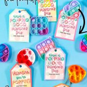 Pop It Valentines with writing for Pinterest Pin