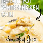 Pinterest Pin - The Best Instant Pot White Chicken Chili Recipe