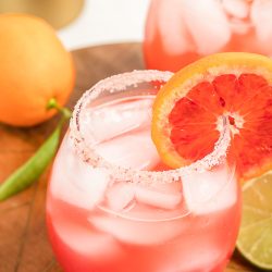 Close up of Blood Orange Margarita