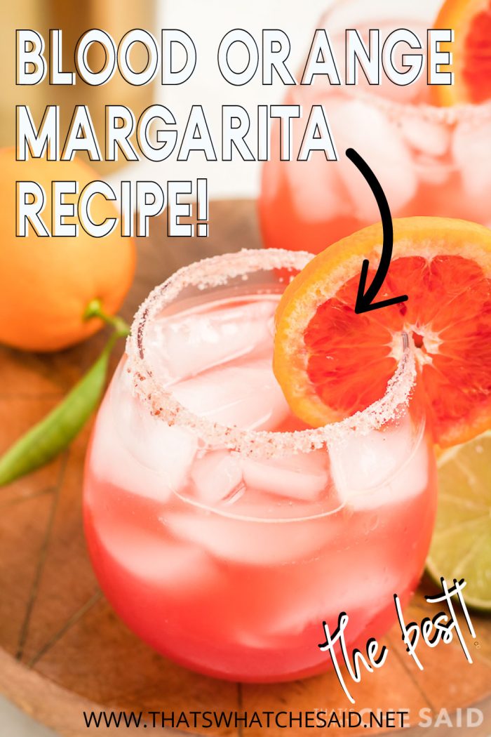 Blood Orange Margarita Pin