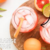 Blood Orange Margarita in Facebook Layout