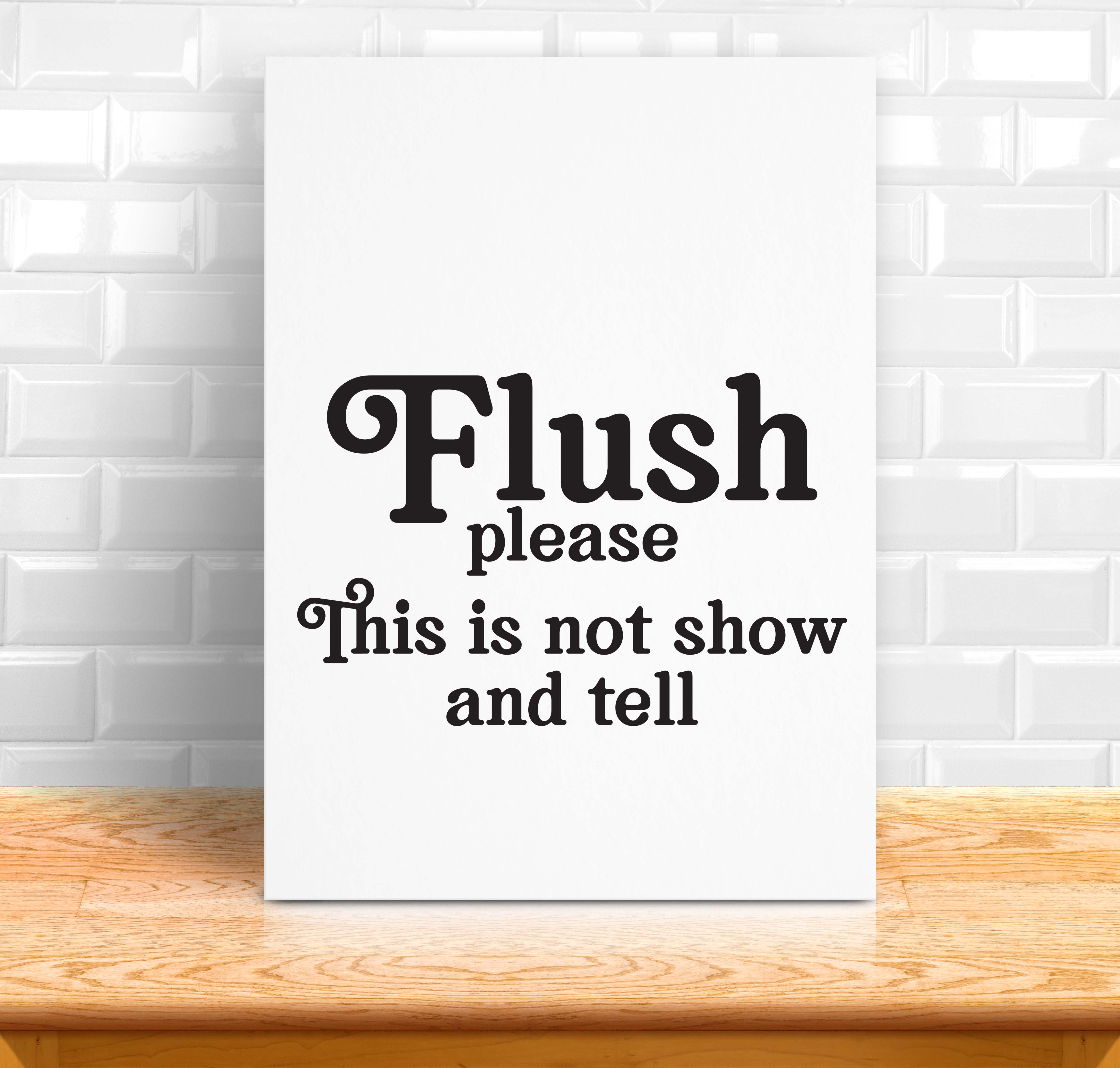 Flush this is not show and tell SVG File