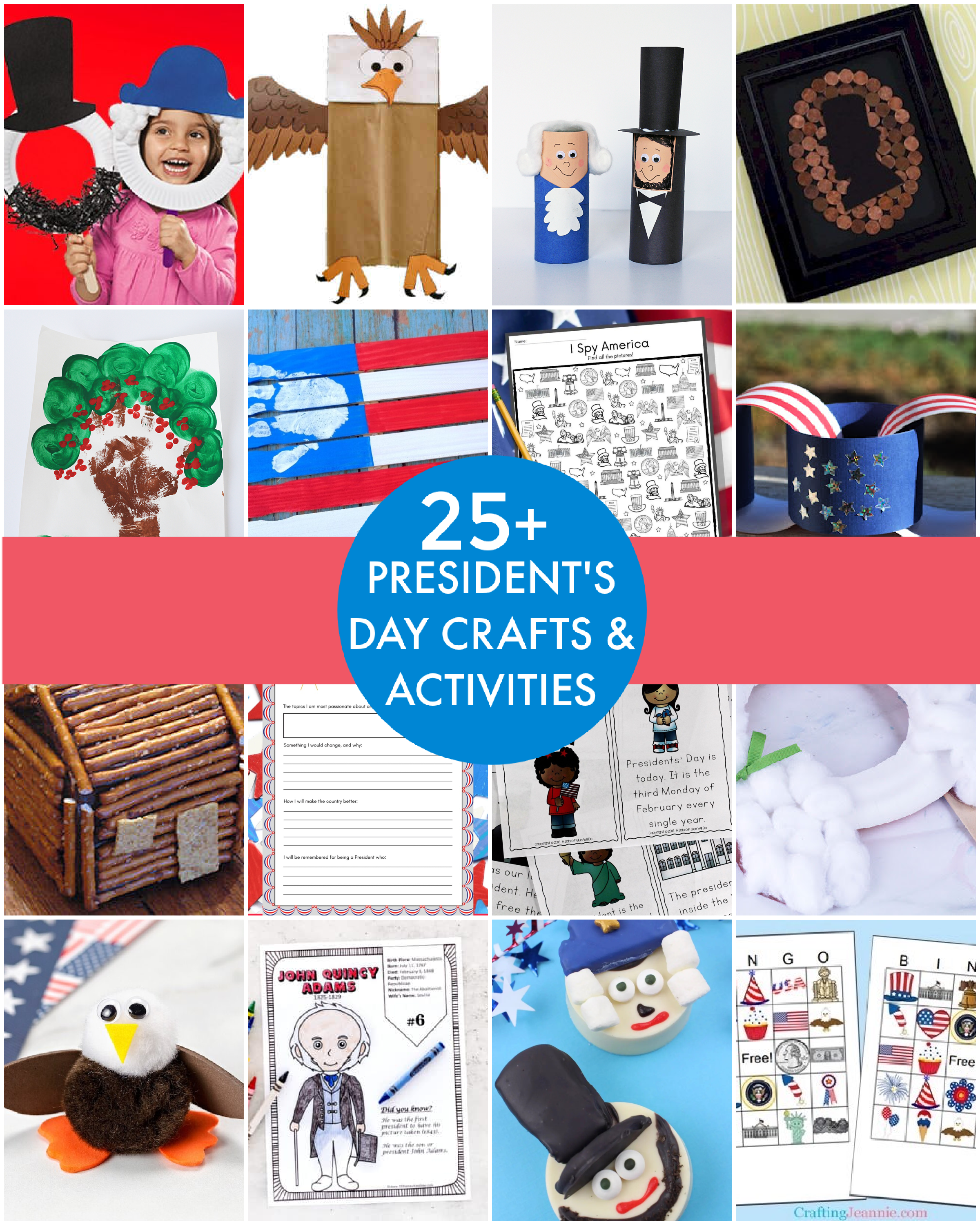 Collage of President's Day Projects - Featured