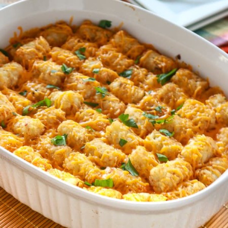 Cheeseburger Tater Tot Casserole.