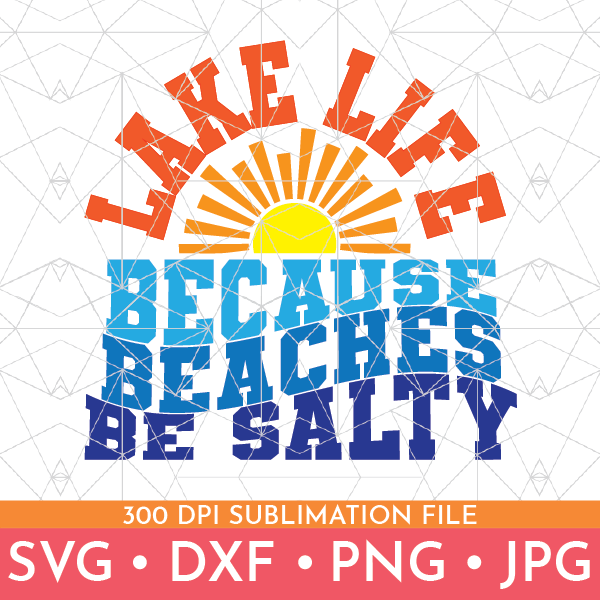 Vector rendition of a Lake Life SVG File