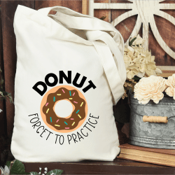 Donut Forget to Practice Free SVG